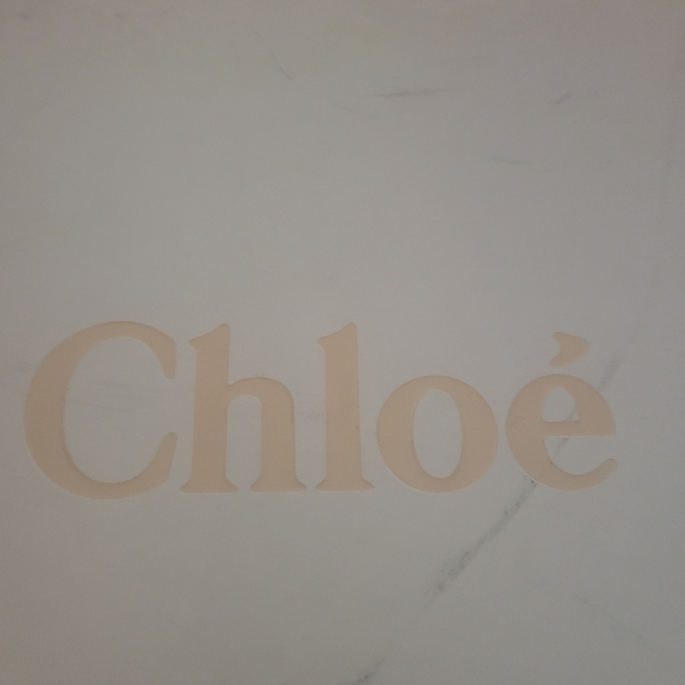 Chloé Cream and Brown Rainboots